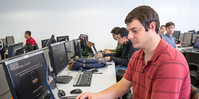 picture of a centennial college student updating their password